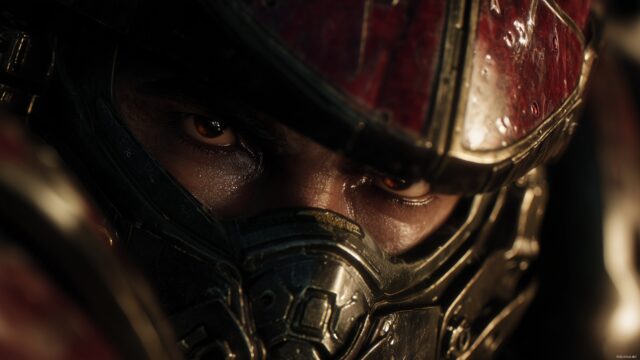 Halo Reach Wallpaper Backgrounds, A Captivating Close Up Of A Character From Halo Reach With Dramatic Lighting And Intricate Design Elements