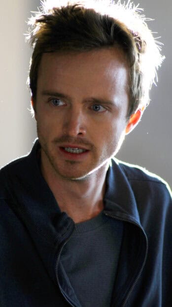 Aaron Paul wallpapers showing a focused expression in a close up shot, HD Phone Wallpaper