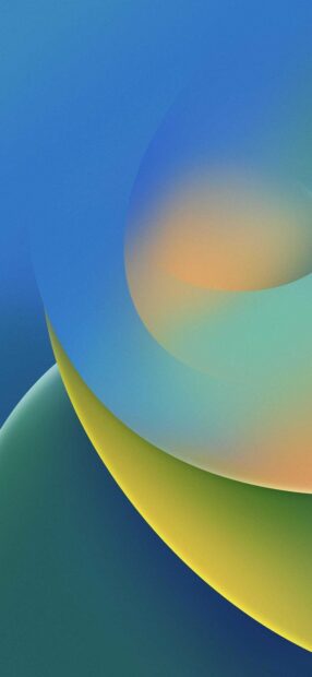 This image shows an abstract design with blue and green gradients blending harmoniously for iPhone 17 wallpapers, iPhone Wallpaper