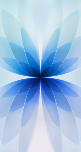 A mesmerizing abstract design with blue petals layered softly against a light background for iPhone 17 wallpapers, Phone Wallpaper