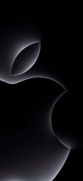 A smooth composition featuring abstract dark shapes with glowing edges for iPhone 17, HD iPhone Wallpaper