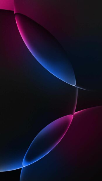 Abstract shapes in vibrant blue and pink colors for iPhone 17 Wallpapers, Phone Wallpaper