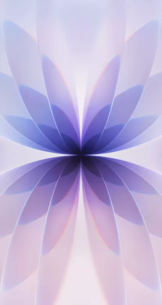 A soft purple and white floral abstract fills the frame with delicate petal shapes in this iPhone 17 Wallpapers, Phone Wallpaper