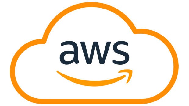 The Amazon cloud service logo shows the letters aws inside an orange cloud, 4K Desktop Wallpaper