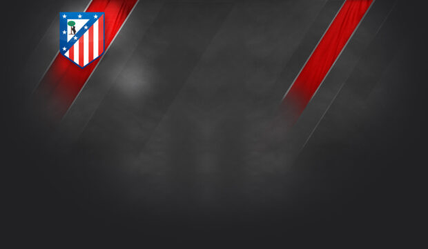 Atletico Madrid logo appears on a dark textured surface with red stripes, HD Desktop Wallpaper