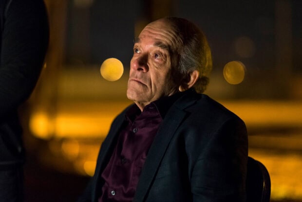 An elderly man wearing a dark suit in a dimly lit scene from Better Call Saul, HD Desktop Wallpaper
