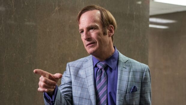 A man in a suit is pointing while talking in a scene from Better Call Saul, HD Desktop Wallpaper