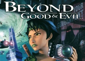 A character from Beyond Good And Evil game holds a camera amid a futuristic city scene, HD Desktop Wallpaper