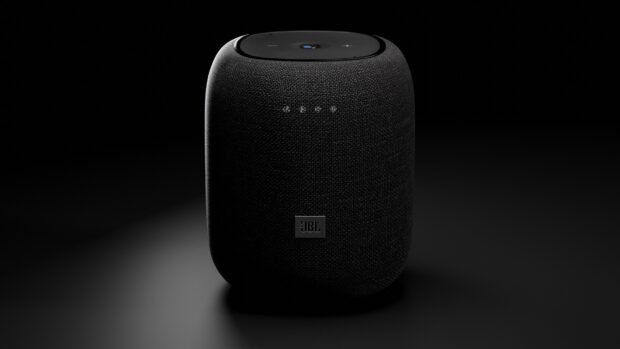A black modern speaker with Jbl logo on a dark background for Jbl Wallpapers, HD Desktop Wallpaper