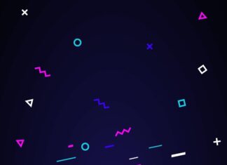The design features glitch style game over text with colorful geometric shapes, HD Phone Wallpaper