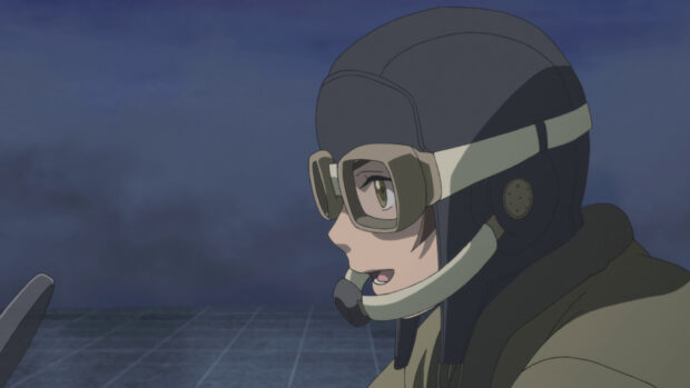 A Last Exile pilot wearing a helmet and goggles during a mission, HD Desktop Wallpaper