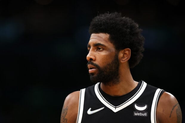 A close up portrait of a Brooklyn Nets player focused during the game, 2K Desktop Wallpaper