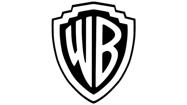 The black and white Warner Bros logo features a shield design with the initials WB in the center, 4K Desktop Wallpaper