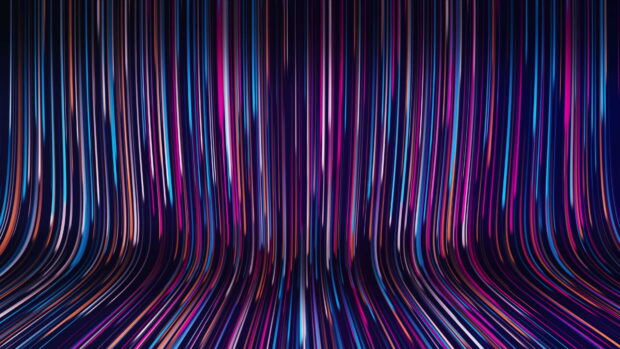 Colorful abstract lines create a flowing backdrop wallpapers effect, 4K Desktop Wallpaper