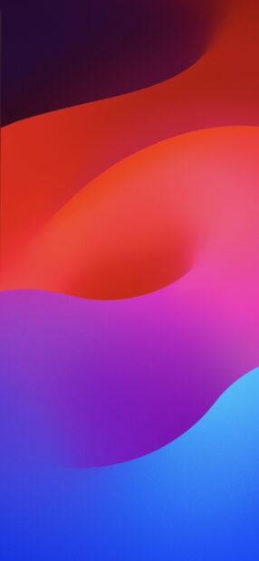 Abstract colorful waves blend with smooth gradients for iPhone 17 Wallpapers, 2K Phone Wallpaper