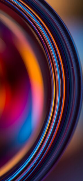 Abstract colorful circular light patterns in smooth curves for iPhone 17 Wallpapers, iPhone Wallpaper