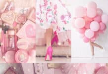 A collage of pink beauty products, shoes, and candy with cool girly HD wallpapers 4K theme, HD Phone Wallpaper