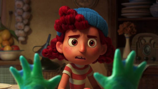 Luca Wallpapers showing surprised Luca with red curly hair, HD Desktop Wallpaper