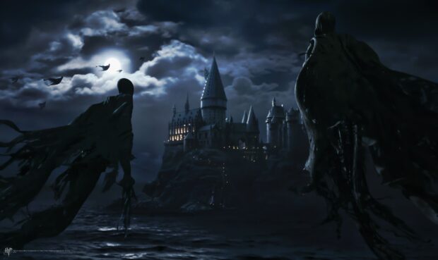 The Prisoner Of Azkaban scenes are shown at night, HD Desktop Wallpaper