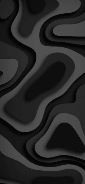Dark abstract shapes form a layered design perfect for iPhone 17 Wallpapers, HD iPhone Wallpaper