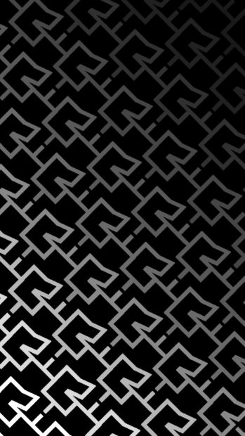 A dark geometric pattern with interlocking shapes represents Rammstein Wallpapers in a modern style, HD Phone Wallpaper