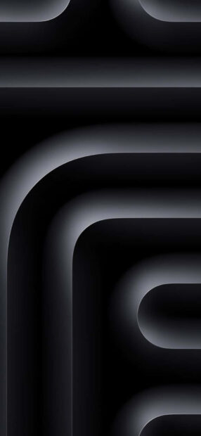 A dark smooth curve pattern is displayed for iPhone 17 Wallpapers, HD iPhone Wallpaper