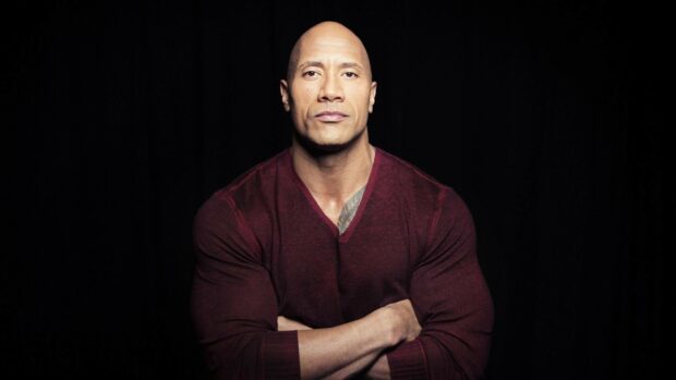 Dwayne Johnson wallpapers showing a confident pose with arms crossed, HD Desktop Wallpaper