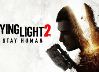 A detailed scene from Dying Light 2 Stay Human showing a warrior and a ruined city, 2K Desktop Wallpaper