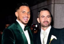 Two men wearing formal suits and smiling together at an event featuring Marc Jacobs Wallpapers, HD Desktop Wallpaper