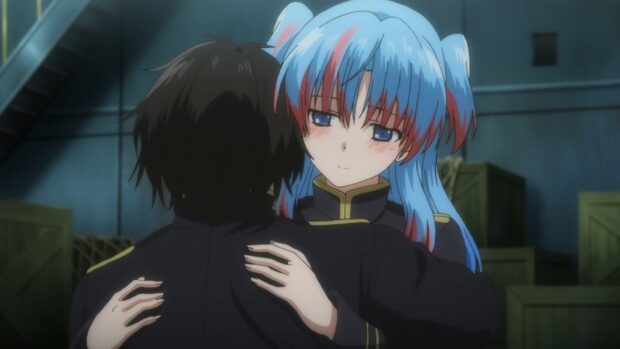 A heartfelt hug between two characters from Worldend Anime expressing deep emotions, HD Desktop Wallpaper