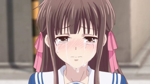 A girl crying with tears streaming down, HD Desktop Wallpaper