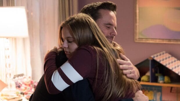 A heartfelt hug between two characters from Nashville Tv Series, 4K Desktop Wallpaper