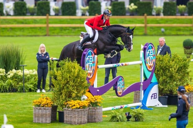 A rider is focused on eventing with horse in action, HD Desktop Wallpaper
