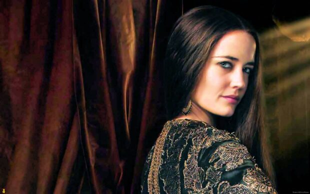 Eva Green wallpapers show her wearing an ornate garment with dark hair, HD Desktop Wallpaper