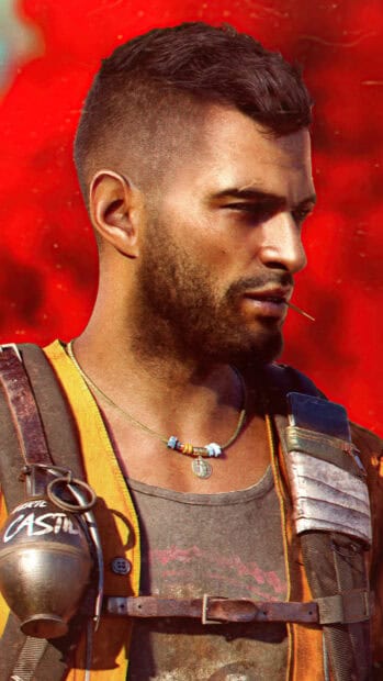 A close up of a man from Far Cry 6 with tactical gear and a toothpick in his mouth, HD Phone Wallpaper