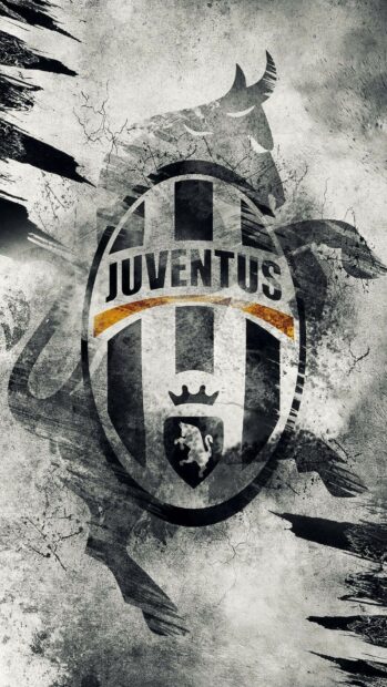 The Forza Juve Wallpapers emblem stands boldly with a dynamic bull and crown, HD Phone Wallpaper