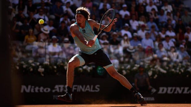 A tennis player competes at French Open Roland Garros during a match on clay court, 2K Desktop Wallpaper