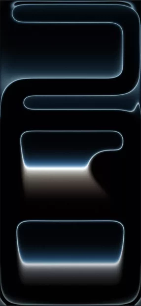 The image shows a glowing abstract number 17 design fitting modern aesthetics, iPhone Wallpaper