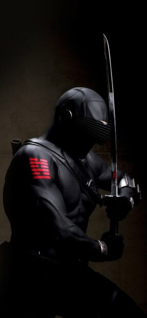 A Gi Joe movie character holds a katana sword in a battle ready stance, HD Phone Wallpaper
