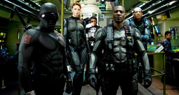 The Gi Joe movie action team prepares for a mission inside a submarine, 2K Desktop Wallpaper