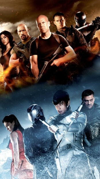 The Gi Joe movie features key characters ready for battle in an intense scene, 2K Phone Wallpaper