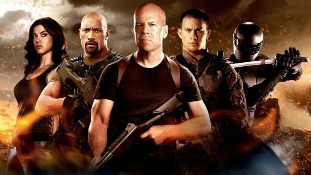 The Gi Joe movie characters stand ready for battle with weapons and armor, HD Desktop Wallpaper