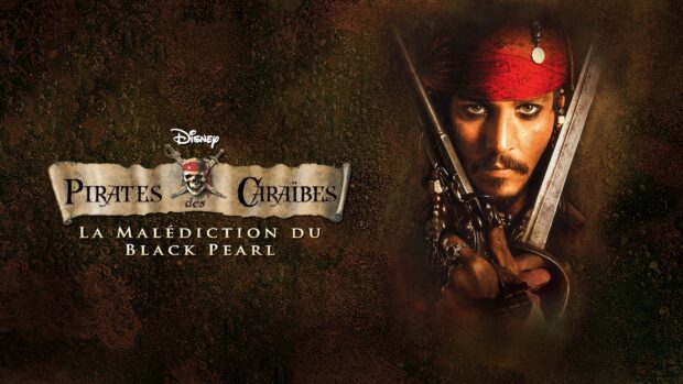 A fierce pirate character crosses his pistols in the scene of Gore Verbinski, 4K Desktop Wallpaper