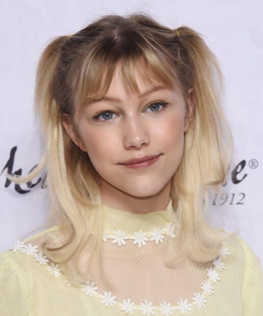 Grace Vanderwaal smiles softly wearing a yellow dress with floral details, HD Desktop Wallpaper