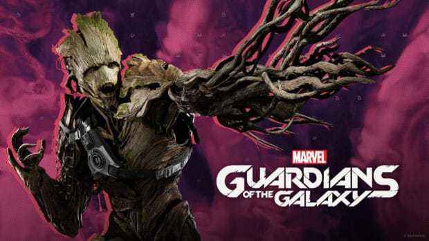 Groot wallpapers showing Groot in an action pose with extended branches, 4K Desktop Wallpaper