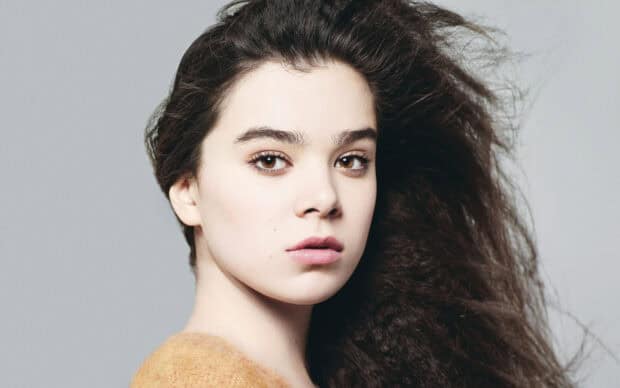 Hailee Steinfeld is captured in a detailed close up with flowing hair, HD Desktop Wallpaper