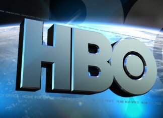 The Hbo logo floats above the planet Earth in space with bright lighting effects, HD Desktop Wallpaper
