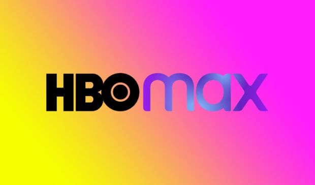 The HBO logo appears in bold black and purple shades over a yellow and pink gradient, HD Desktop Wallpaper