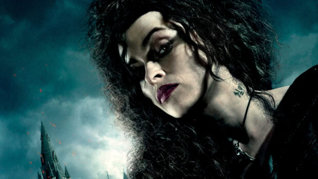 Helena Bonham Carter appears with dramatic makeup and intense expression, HD Desktop Wallpaper