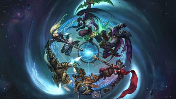 Heroes Of The Storm Wallpapers featuring heroes in battle formation, HD Desktop Wallpaper